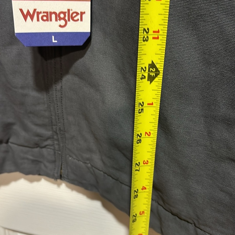 Wrangler Men's Workwear Jacket Quilted Lining Corduroy Collar GREY,Size S/M/L/XL - Picture 10 of 10